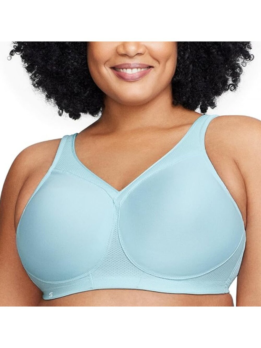 ✨Glamorise 1006 Full Figure MagicLift Seamless Sports Bra Wirefree 34D NWOT